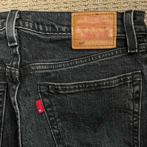 LEVI’S JEANS WEDGIE STRAIGHT FIT 501 (BLACK) - Picture 5 of 7